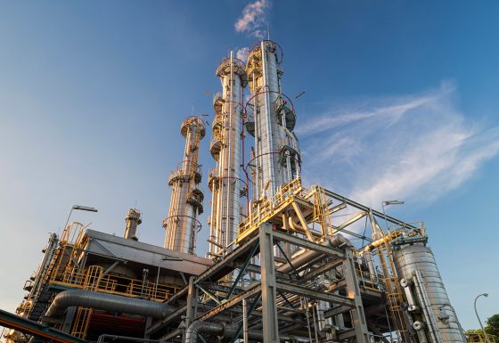 Arrêt technique usine pétrochimique-aromatiques